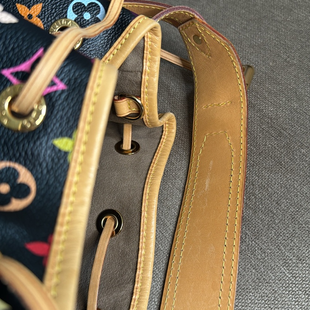 Louis Vuitton x Murakami Multicolore Black Petit Noe Bag - Picture 12 of 13